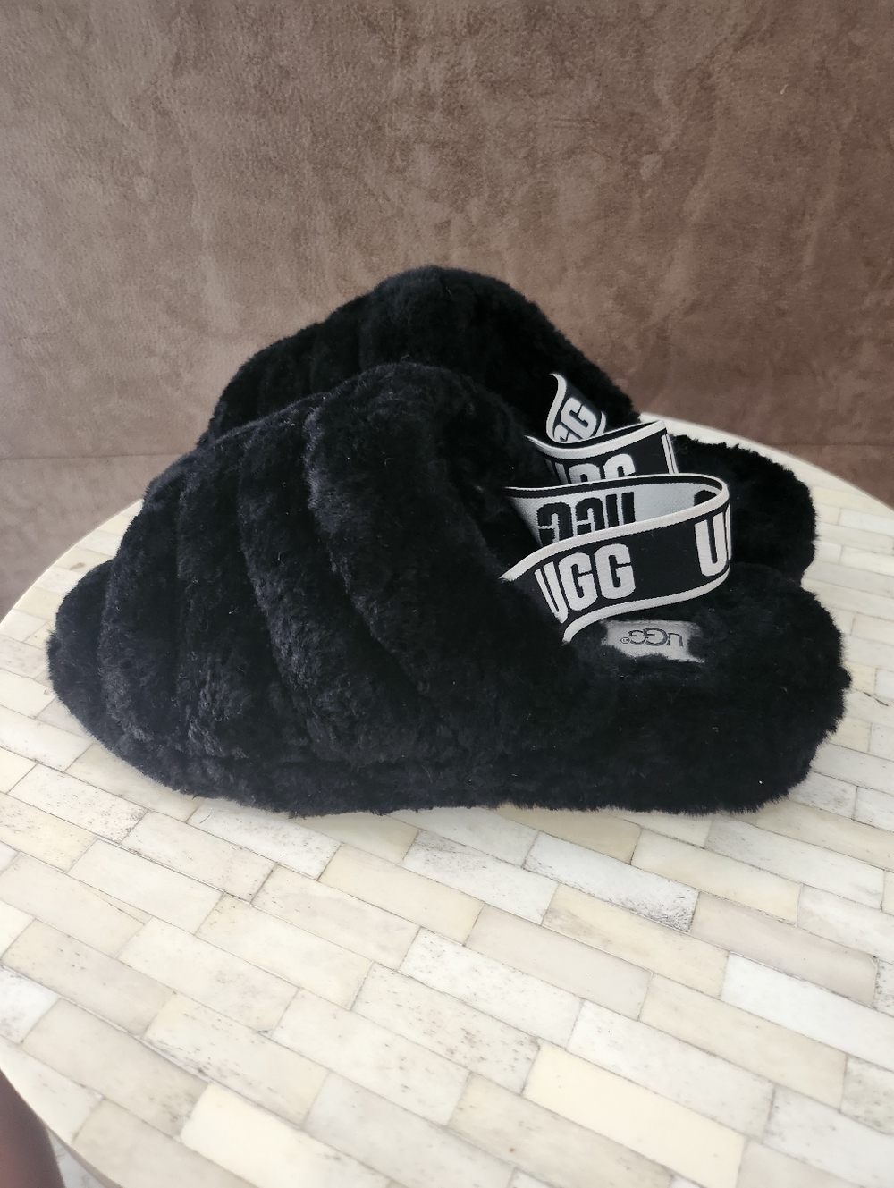 UGG Women's Fluff Yeah Slide slippers size 9 - Picture 4 of 5